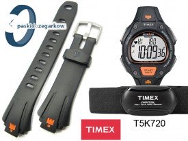 Pasek do zegarka Timex T5K720 czarny gumowy