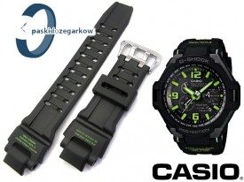 Pasek do zegarka Casio G-SHOCK GW-4000, GW-4000-1A3 czarny zielone napisy