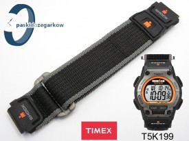 Pasek do zegarka Timex T5K199 materiałowy na rzep