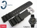 Pasek do zegarka Timex T2N810 czarny gumowy 22 mm