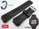 Pasek do zegarka Timex T49980 gumowy czarny