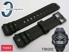 Pasek do zegarka Timex do modelu T5K202 gumowy czarny