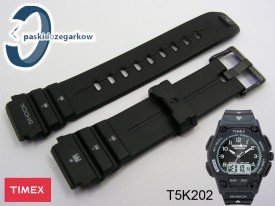 Pasek do zegarka Timex do modelu T5K202 gumowy czarny