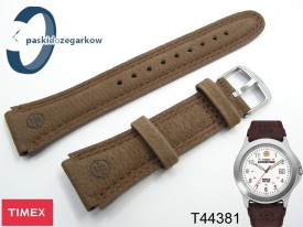 Pasek do zegarka Timex T44381 skórzany brązowy 20 mm