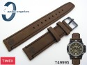 Pasek do zegarka Timex T49995 nubuk brązowy 18 mm