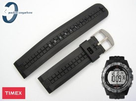 Pasek do zegarka Timex T49851 gumowy czarny