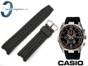 Pasek do zegarka Casio EFR-528 czarny gumowy