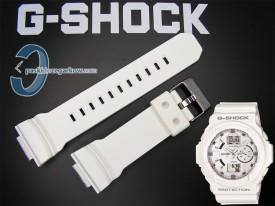 Pasek do Casio G-Shock GA-150, GA-200, GA-201, GAW-100, GAS-100 biały matowy