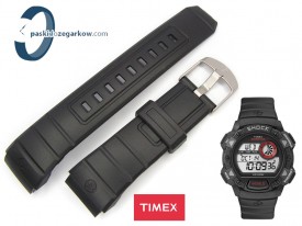 Pasek do zegarka Timex T49977 gumowy czarny