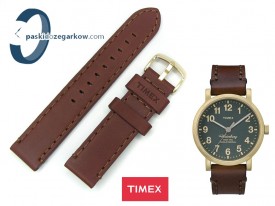 Pasek do zegarka Timex TW2P58900 skórzany brązowy 20 mm