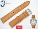 Pasek Timex T2P223 jasny brąz skórzany 20 mm