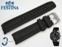 Pasek do Festina F16604 czarny gumowy