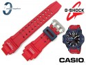 Pasek do Casio G-Shock GA-1100-2A, GA-1100, GA-1000 gumowy czerwony