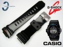 Pasek do Casio GWX-8900 czarny połysk pomarańczowy i szary napis