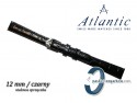 Pasek Atlantic 12mm czarny - stalowa sprzączka