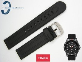 Pasek Timex T2N694 gumowy czarny 20 mm