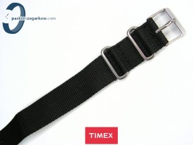 Pasek Timex WEEKENDER 20 mm jednoczęściowy czarny