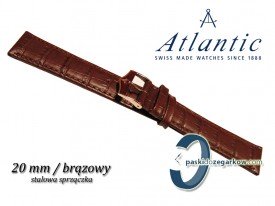 Pasek Atlantic 20mm brązowy