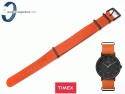 Pasek do Timex TW2P91400 skórzany jednoczęściowy pomarańczowy 20 mm