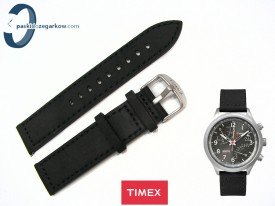 Pasek Timex T2P509 skórzany czarny 20 mm
