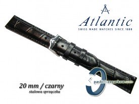 Pasek Atlantic 20mm czarny