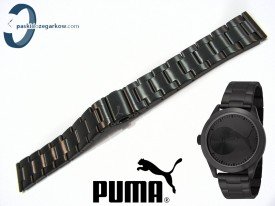 Bransoleta PUMA PU103582004 stalowa w kolorze czarnym 20 mm