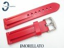 Pasek MORELLATO MARINER 22 mm, gumowy, czerwony