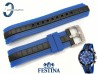 Pasek Festina F16664 gumowy czarno-niebieski