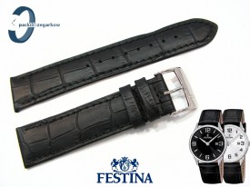 Pasek Festina F16518 skórzany czarny 21 mm