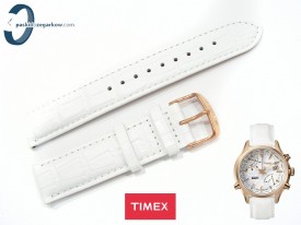 Pasek Timex TW2P87800 skórzany biały 22 mm