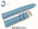 Pasek MORELLATO MUSA skórzany niebieski turkusowy 16 mm