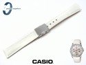 Pasek Casio Sheen SHN-3013L-7A, SHN-3013 biały skórzany