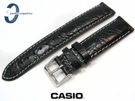 Pasek Casio czarny skórzany 20 mm