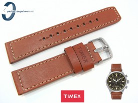 Pasek Timex TW2P84300 skórzany brązowy 22 mm