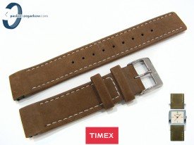 Pasek Timex T2J941 nubuk brązowy