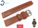 Pasek Timex TW2P84000 skórzany brązowy 20 mm