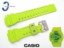 Pasek Casio GA-110B-3, GA-100, GA-110, GA-120, GD-100, GD-110, GD-120, GAX-100, GAC-100, GA-300, G-8900 limonkowy połysk