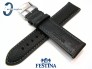 Pasek Festina F20202 skórzany czarny 22 mm