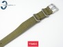 Pasek Timex T2N651 parciany zielony 20 mm jednoczęściowy