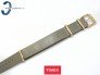 Pasek Timex TW2P98500 skórzany brązowy jednoczęściowy 18 mm szary wpadający w zieleń