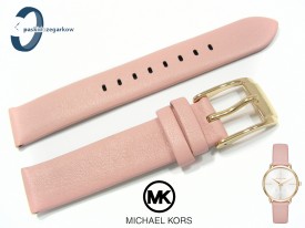 Pasek do zegarka Michael Korsk MK2659 skórzany różowy 16 mm