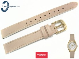 Pasek Timex TW2P82000 skórzany, beżowy 14 mm