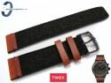 Pasek Timex TW2P95500 skórzano-materiałowy 22 mm