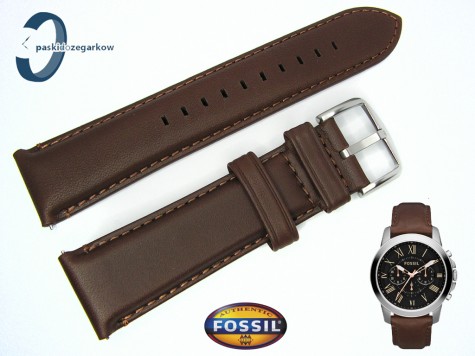 Pasek FOSSIL FS4814-P skórzany brązowy 22 mm