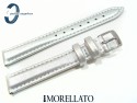 Pasek Morellato TREND skórzany srebrny 14 mm