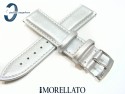 Pasek Morellato TREND skórzany srebrny 18 mm