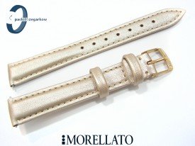 Pasek Morellato TREND skórzany złoty 16 mm