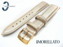 Pasek Morellato TREND skórzany złoty 20 mm