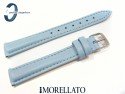 Pasek Morellato TREND turkusowy niebieski skórzany 14 mm