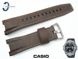 Pasek Casio GST-S130, GST-W130 skórzany brązowy